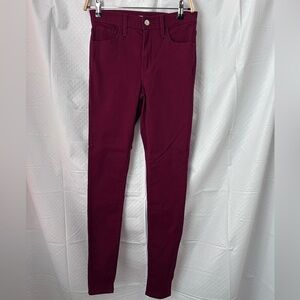 Levi's Women's Deep Red Skinny Jeans